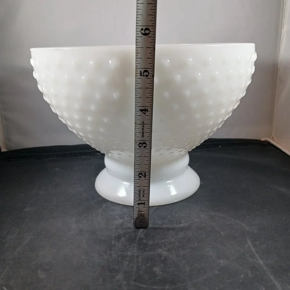 Vintage Hobnail Milk Glass Lamp Shade